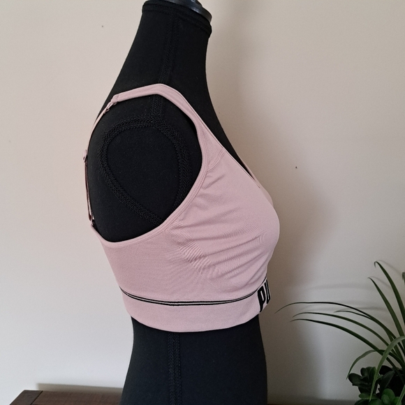 Puma Sports Bra Women's XL Pink Activewear Bra Medium Support - Picture 6 of 11
